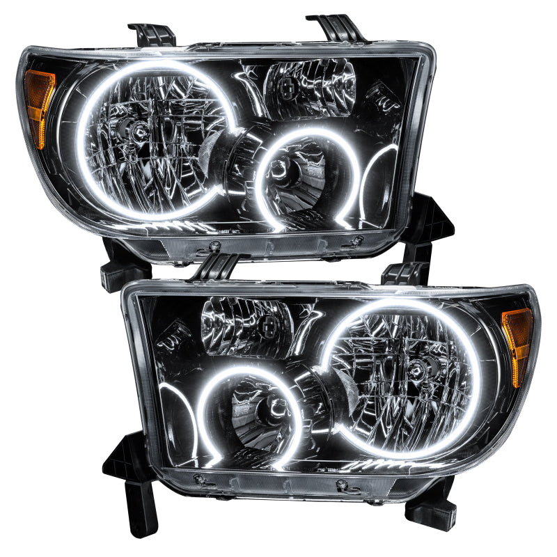 ORACLE Lighting Headlights Oracle 07-11 Toyota Tundra Pre-Assembled Headlights - Black Housing - ColorSHIFT w/ BC1 Controller