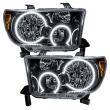 Load image into Gallery viewer, ORACLE Lighting Headlights Oracle 07-11 Toyota Tundra Pre-Assembled Headlights - Black Housing - ColorSHIFT w/ BC1 Controller