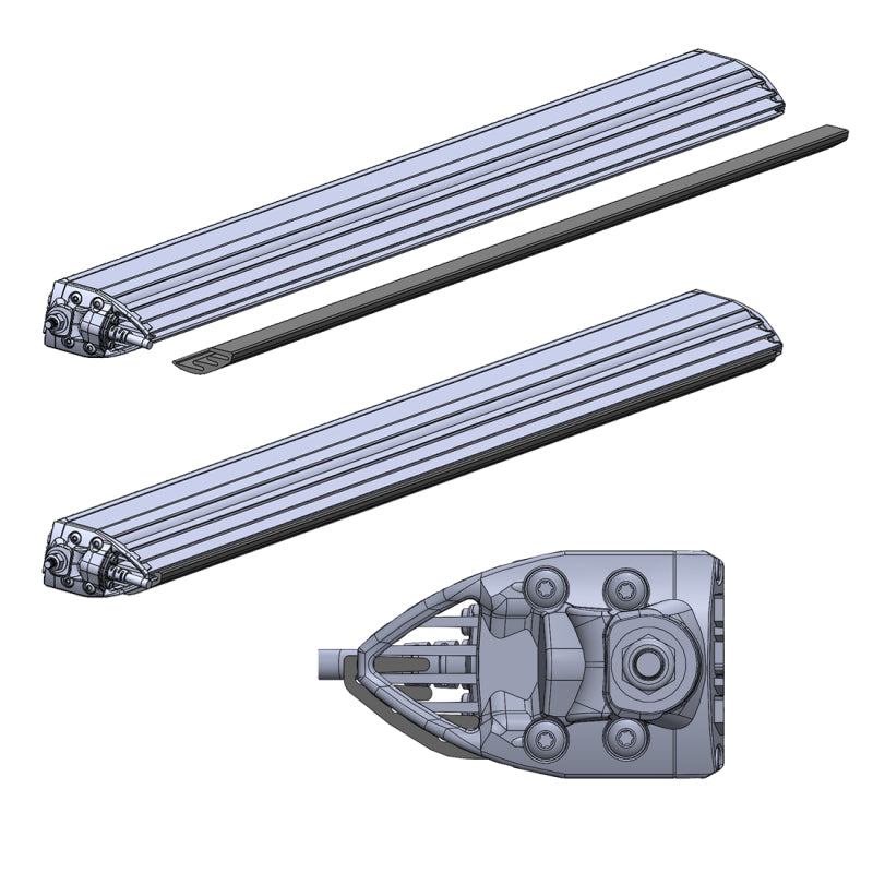 Rigid Industries Light Mounts Rigid Industries 2021 Ford Bronco Roof Line Light Kit (Incl. SR spot/flood Combo Bar)