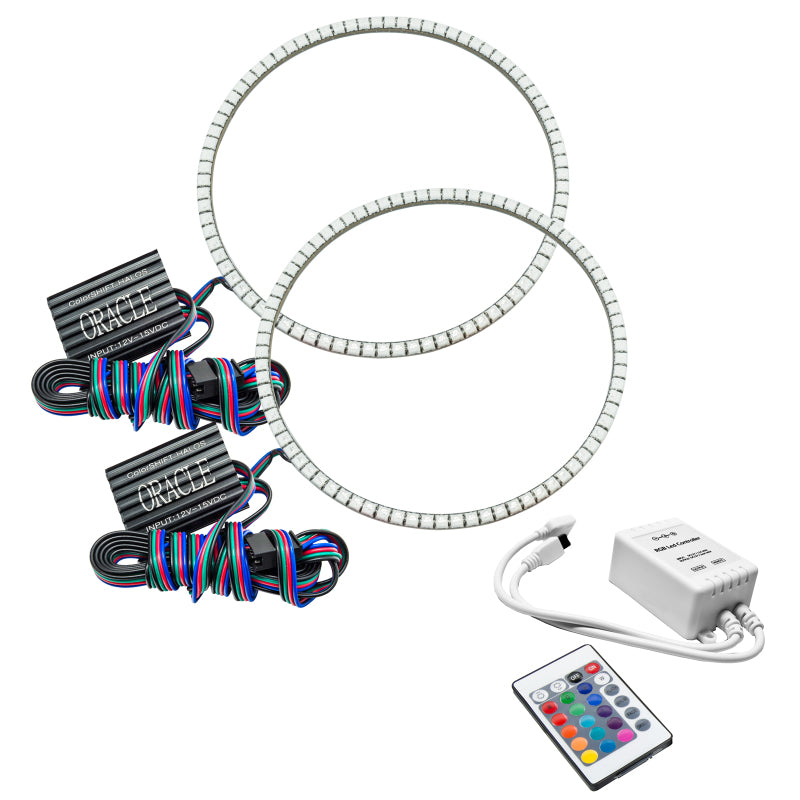 ORACLE Lighting Fog Lights Oracle Hummer H1 92-06 LED Waterproof Halo Kit - ColorSHIFT w/ Simple Controller SEE WARRANTY