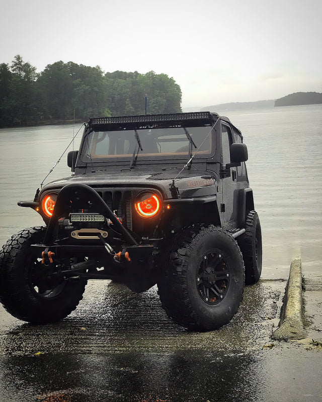 ORACLE Lighting Headlights Oracle 7in High Powered LED Headlights - Black Bezel - Dynamic - Dynamic SEE WARRANTY