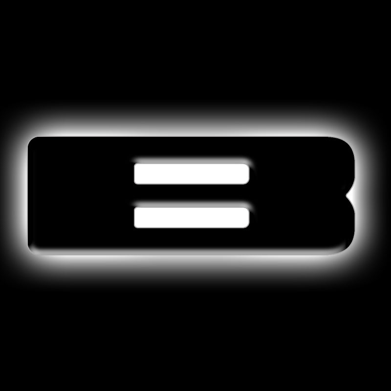 ORACLE Lighting Light Accessories and Wiring ORACLE Lighting Universal Illuminated LED Letter Badges - Matte Blk Surface Finish - B SEE WARRANTY