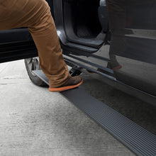 Load image into Gallery viewer, Go Rhino Running Boards RealTruck 15-19 Chevy Silverado 25/3500HD CC Dsl 4dr VoltStep Electric Running Board Kit - Tex. Blk