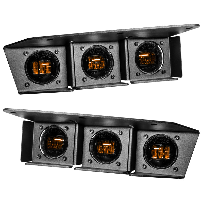 ORACLE Lighting Fog Lights Oracle High 21-22 Ford Bronco Triple LED Fog Light kit for Steel Bumper SEE WARRANTY