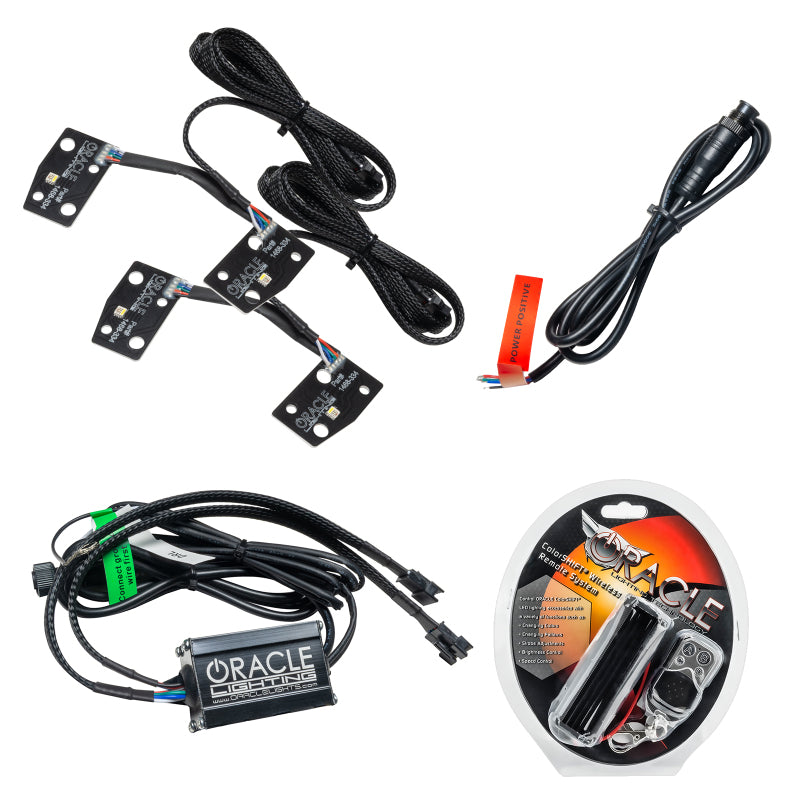 ORACLE Lighting Headlights Oracle 2021 Ford Bronco DRL Upgrade w/ Halo Kit - ColorSHIFT w/ RF Controller SEE WARRANTY