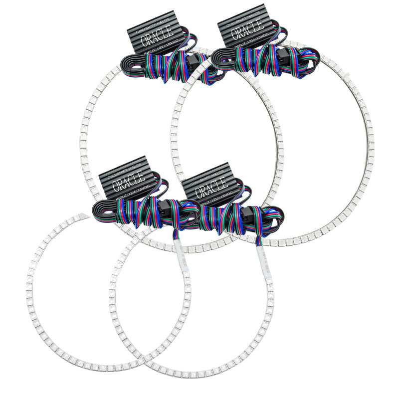 ORACLE Lighting Headlights Oracle Jeep Grand Cherokee 08-10 Halo Kit - ColorSHIFT w/o Controller SEE WARRANTY