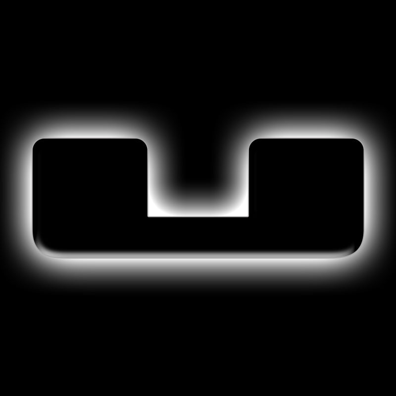 ORACLE Lighting Light Accessories and Wiring ORACLE Lighting Universal Illuminated LED Letter Badges - Matte Blk Surface Finish - U SEE WARRANTY
