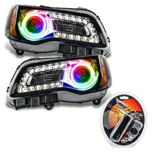Load image into Gallery viewer, ORACLE Lighting Headlights Oracle 11-14 Chrysler 300C SMD HL - Black - NON HID - ColorSHIFT SEE WARRANTY