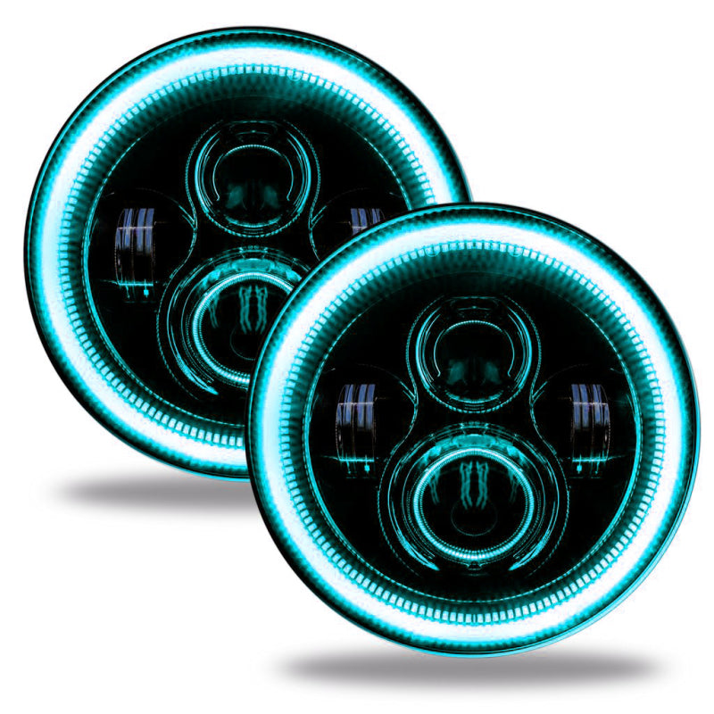 ORACLE Lighting Headlights Oracle Jeep Wrangler JL/Gladiator JT 7in. High Powered LED Headlights (Pair) - Dynamic SEE WARRANTY