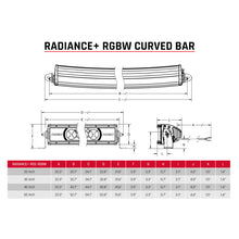 Load image into Gallery viewer, Rigid Industries Light Bars &amp; Cubes Rigid Industries Radiance+ Curved 40in. RGBW Light Bar