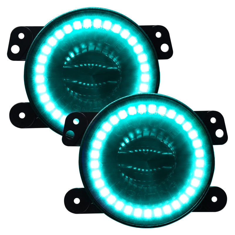 ORACLE Lighting Fog Lights Oracle Jeep Wrangler JK/JL/JT High Performance W LED Fog Lights - w/o Controller SEE WARRANTY