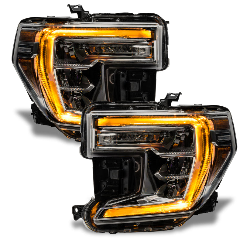ORACLE Lighting Headlights Oracle 19-21 GMC Sierra 1500 RGB+W Headlight DRL Upgrade Kit - ColorSHIFT w/o Cntrl SEE WARRANTY