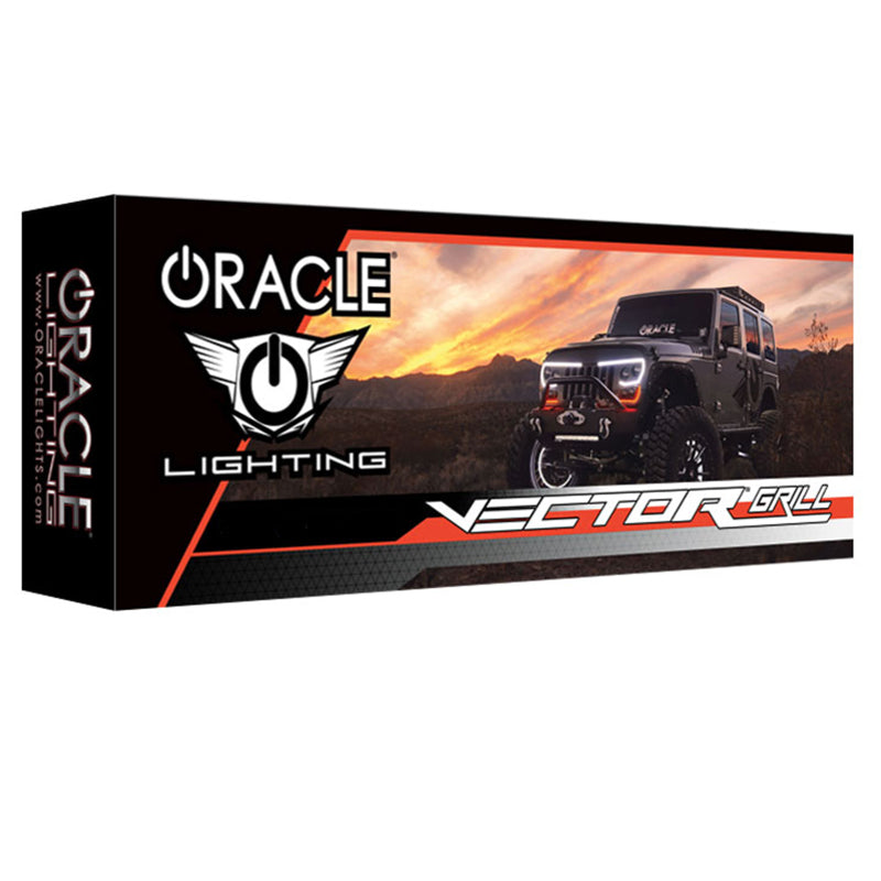 ORACLE Lighting Light Accessories and Wiring Oracle VECTOR Series Full LED Grille - Jeep Wrangler JL/JT - NA SEE WARRANTY