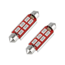 Load image into Gallery viewer, ORACLE Lighting Bulbs Oracle 44MM 6 LED 3-Chip Festoon Bulbs (Pair) - Red SEE WARRANTY