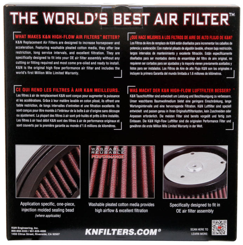 K&N Engineering Air Filters - Direct Fit K&N 88-12 Harley Davidson Sportster Screamin Eagle Element Replacement Air Filter