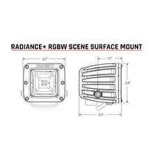 Load image into Gallery viewer, Rigid Industries Light Bars &amp; Cubes Rigid Industries Radiance+ Scene RGBW Surface Mount - Pair