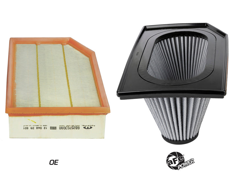 aFe Cold Air Intakes aFe Magnum FLOW PRO DRY S Inverted Air Filter 18-19 Jeep Wrangler (JL) I4-2.0L(t)