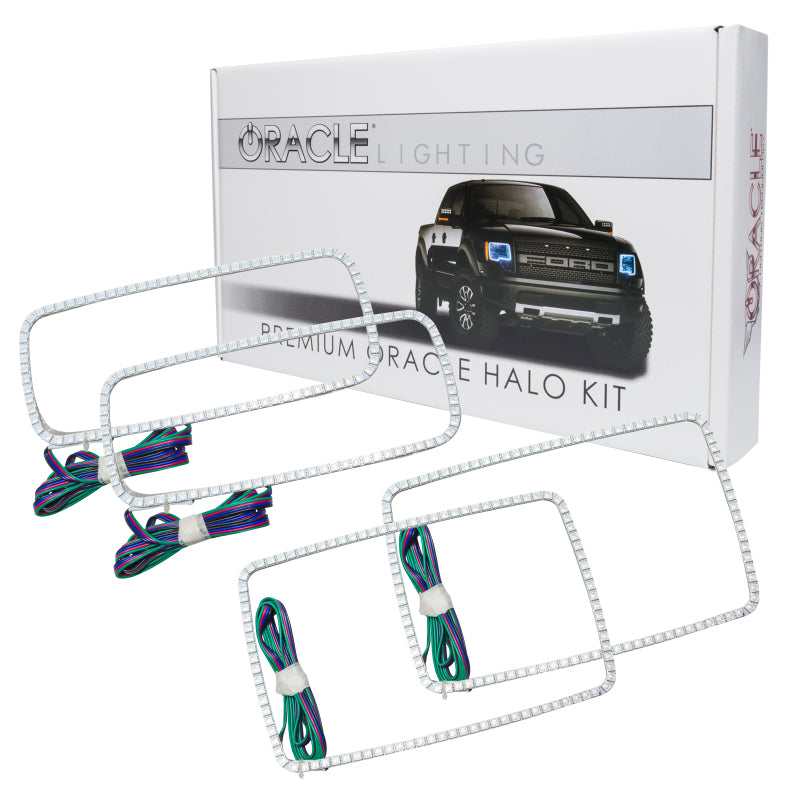 ORACLE Lighting Headlights Oracle Ford F250 08-10 Halo Kit - ColorSHIFT SEE WARRANTY