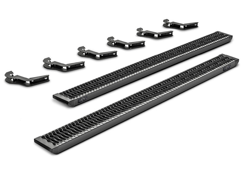 N-Fab Running Boards N-Fab Growler Fleet 15-19 Ford F-150 17-19 F-250/F-350 Superduty Reg Cab - Cab Length - Tex. Black