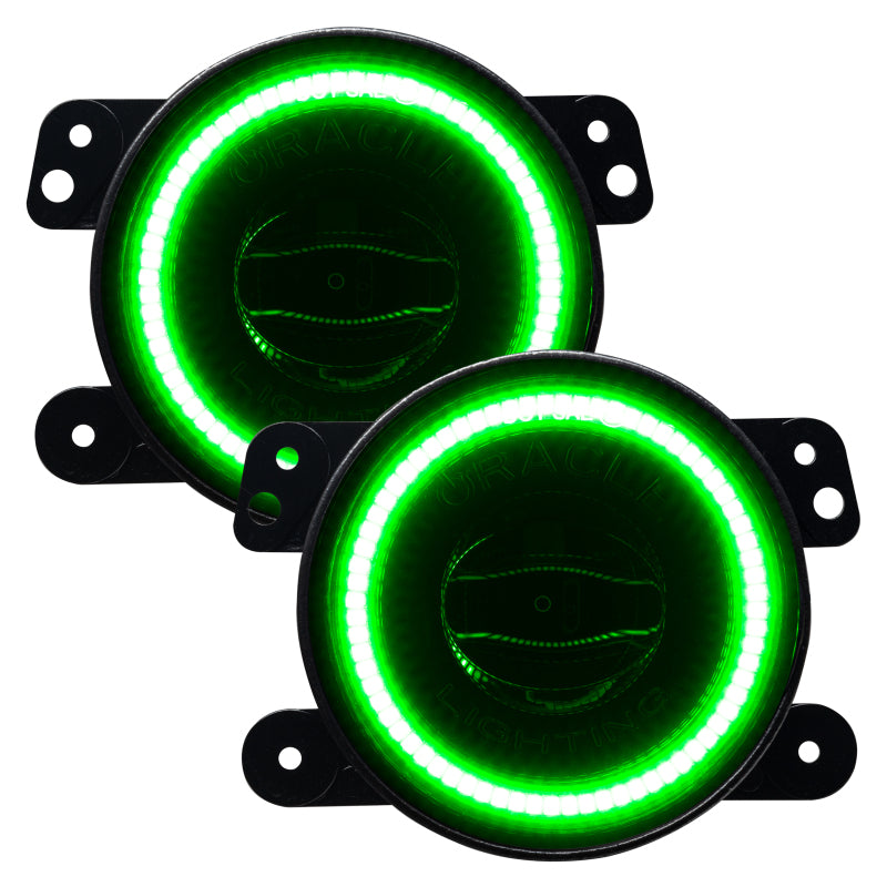 ORACLE Lighting Fog Lights Oracle Jeep Wrangler JK/JL/JT High Performance W LED Fog Lights - Green SEE WARRANTY
