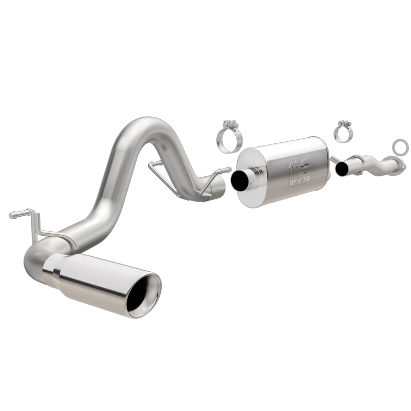 Magnaflow Catback MagnaFlow Cat-Back 2016 Toyota Tacoma 3.5L V6 SS 3in Single Pass Side Exit Rear 4in Tip