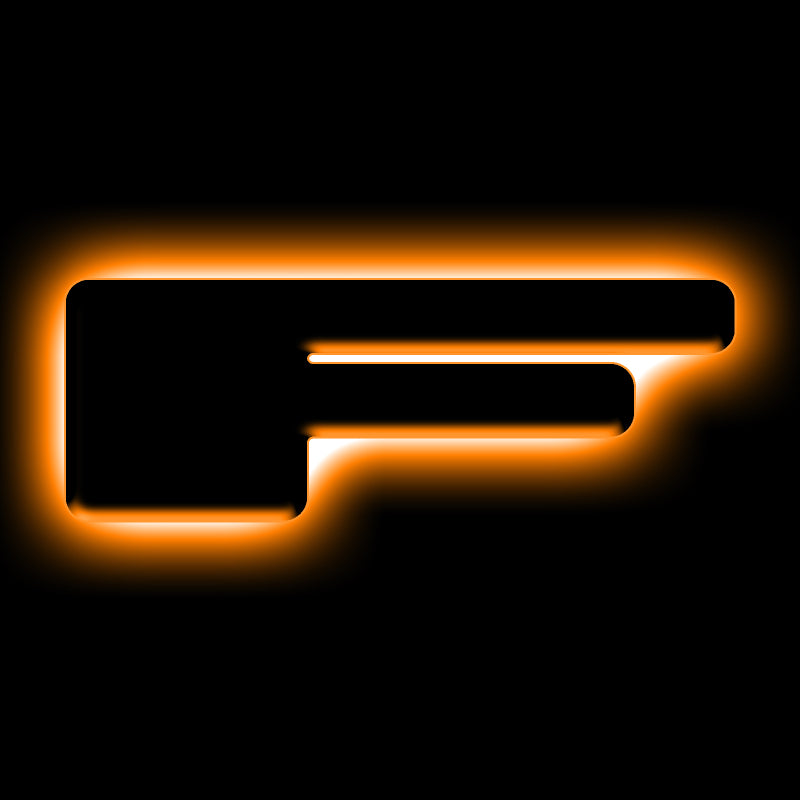 ORACLE Lighting Light Accessories and Wiring ORACLE Lighting Universal Illuminated LED Letter Badges - Matte Blk Surface Finish - F SEE WARRANTY