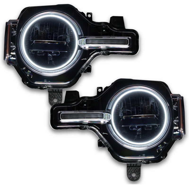 ORACLE Lighting Headlights Oracle 2021 Ford Bronco Base Headlight LED Halo Kit - White SEE WARRANTY