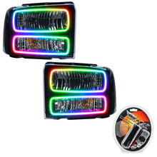 Load image into Gallery viewer, ORACLE Lighting Headlights Oracle 05-07 Ford F-250/350 SMD HL - Black - ColorSHIFT SEE WARRANTY