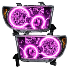Load image into Gallery viewer, ORACLE Lighting Headlights Oracle 07-11 Toyota Tundra Pre-Assembled Headlights - Black Housing - ColorSHIFT w/ BC1 Controller