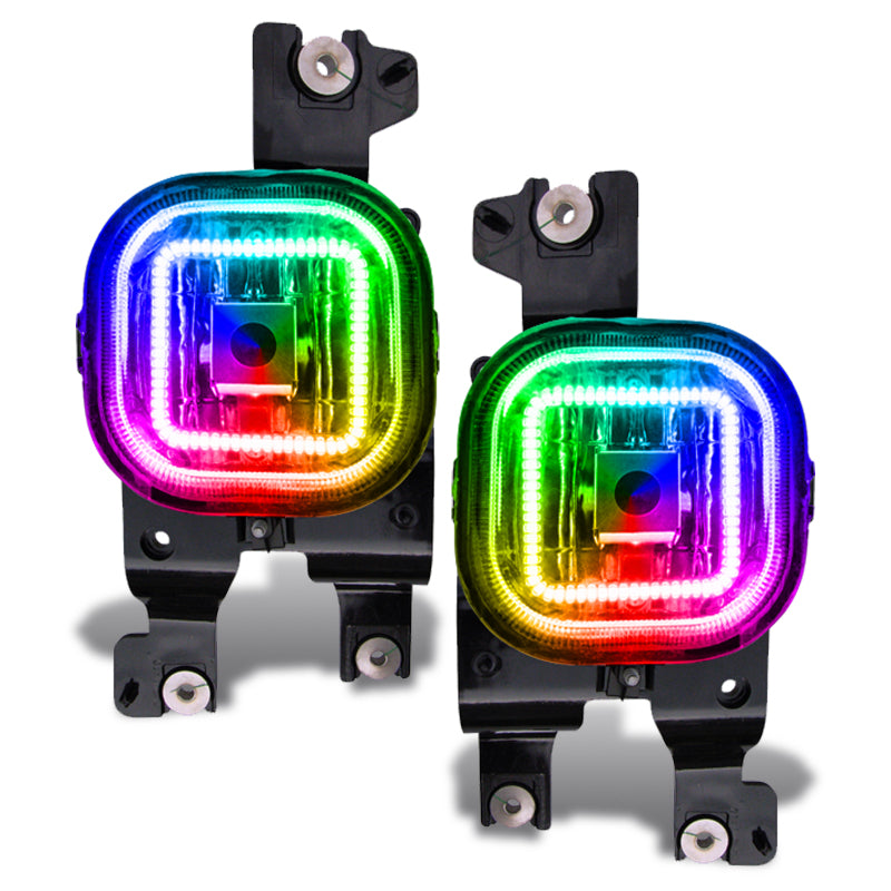 ORACLE Lighting Fog Lights Oracle Ford Superduty 08-10 LED Fog Light Halo Kit - ColorSHIFT w/o Controller SEE WARRANTY