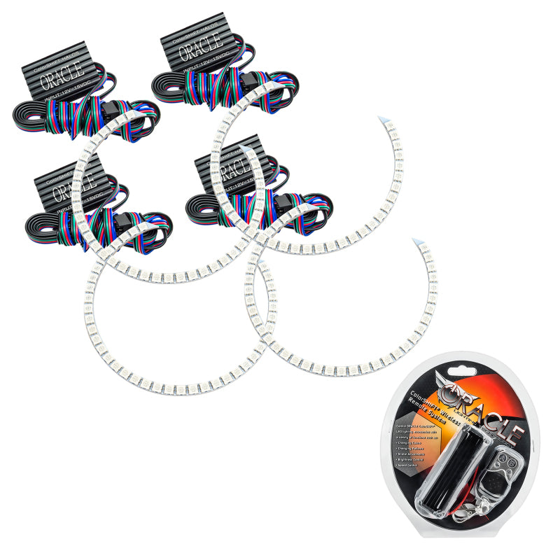 ORACLE Lighting Headlights Oracle Jeep Grand Cherokee 11-13 Halo Kit - ColorSHIFT SEE WARRANTY