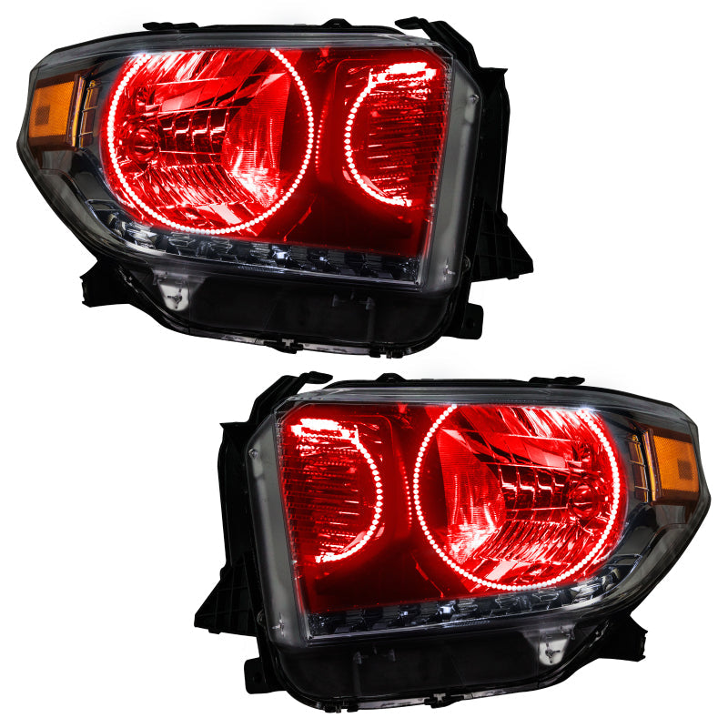 ORACLE Lighting Headlights Oracle 14-17 Toyota Tundra SMD HL - Dual Halo Kit - ColorSHIFT w/ BC1 Controller