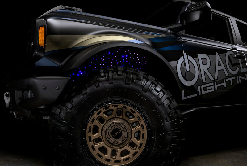 ORACLE Lighting Light Accessories and Wiring Oracle Lighting Fiber Optic Wheel Liner ColorSHIFT RGBW Kit-40W LED/600 Fibers