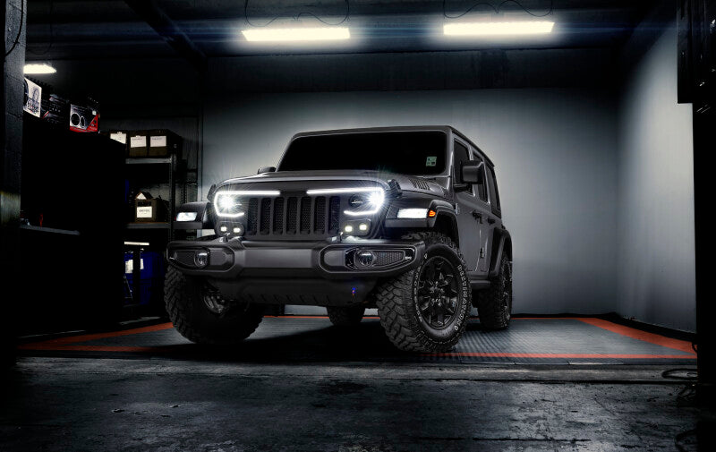 ORACLE Lighting Light Accessories and Wiring Oracle VECTOR Series Full LED Grille - Jeep Wrangler JL/JT - NA SEE WARRANTY