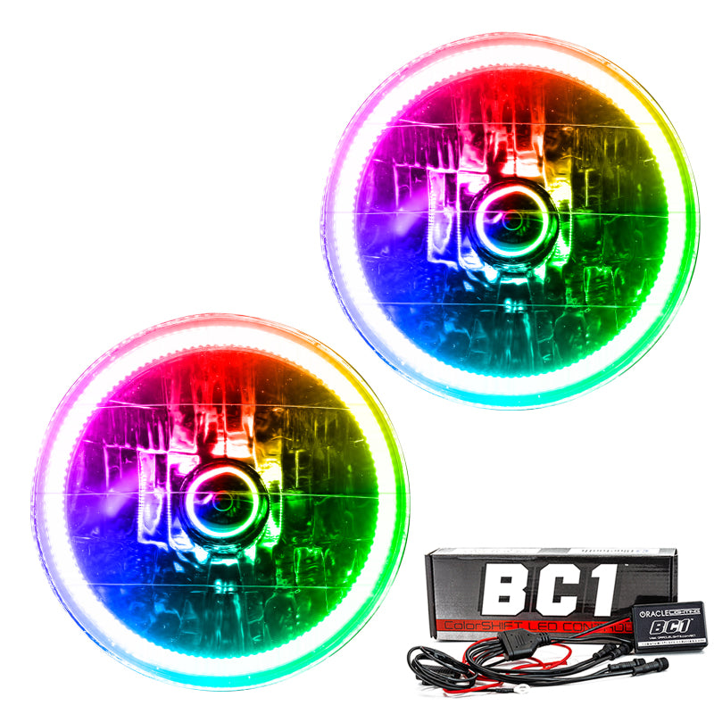 ORACLE Lighting Headlights Oracle 97-06 Jeep Wrangler TJ SMD HL - ColorSHIFT w/ BC1 Controller