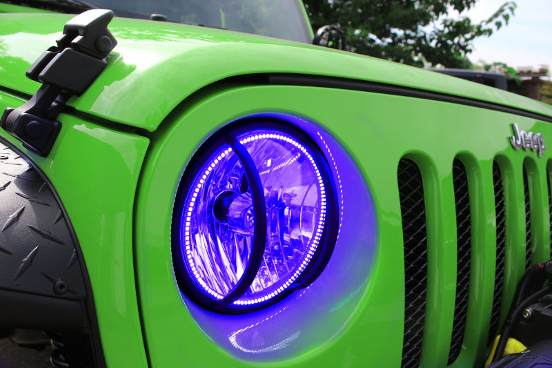 ORACLE Lighting Headlights Oracle 07-16 Jeep Wrangler JK SMD HL - ColorSHIFT w/ BC1 Controller SEE WARRANTY