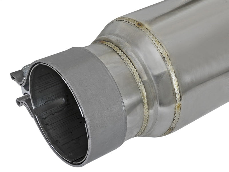 aFe X Pipes aFe MACH Force-Xp 304 Stainless Steel Resonator 2.5in Inlet/Outlet x 4in Dia x 15in Body x 19in L
