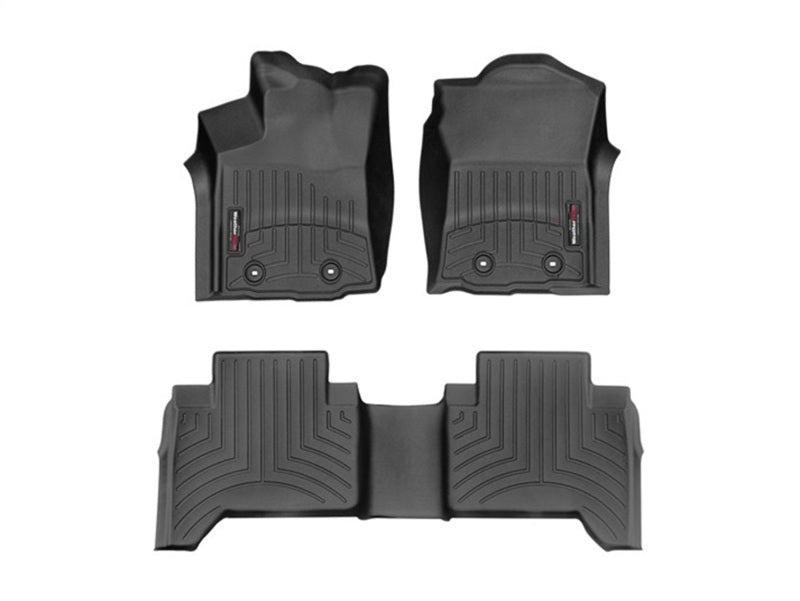 WeatherTech Floor Mats - Rubber WT FloorLiner - Front - Blk