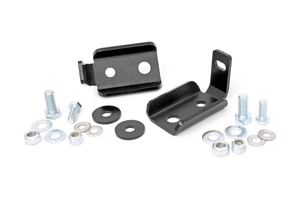 Rough Country Shock Absorber Relocation Bracket Jeep Front Shock Relocation Kit 07-18 Wrangler JK Rough Country - 1020