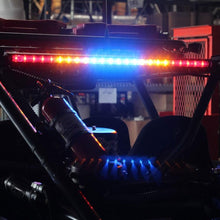 Load image into Gallery viewer, 30 Inch Light Bar Solid Amber, Blue Center, Flashing Amber RTL-B Baja Designs