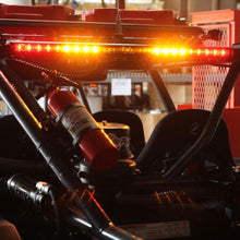 Load image into Gallery viewer, 30 Inch Light Bar Solid Amber, Blue Center, Flashing Amber RTL-B Baja Designs