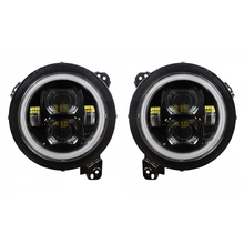 Load image into Gallery viewer, Quake LED Headlight Jeep JL/JT 9" Headlights with DRL, Sequential Turns and RGB Accent - QTE1039