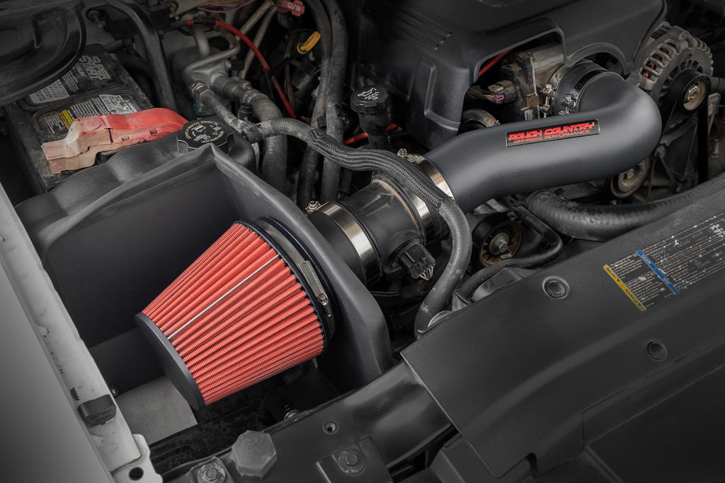 4.8L/5.3L/6.0L Cold Air Intake Kit Chevy Silverado 1500 (07-08) Without Pre-Filter Bag Rough Country