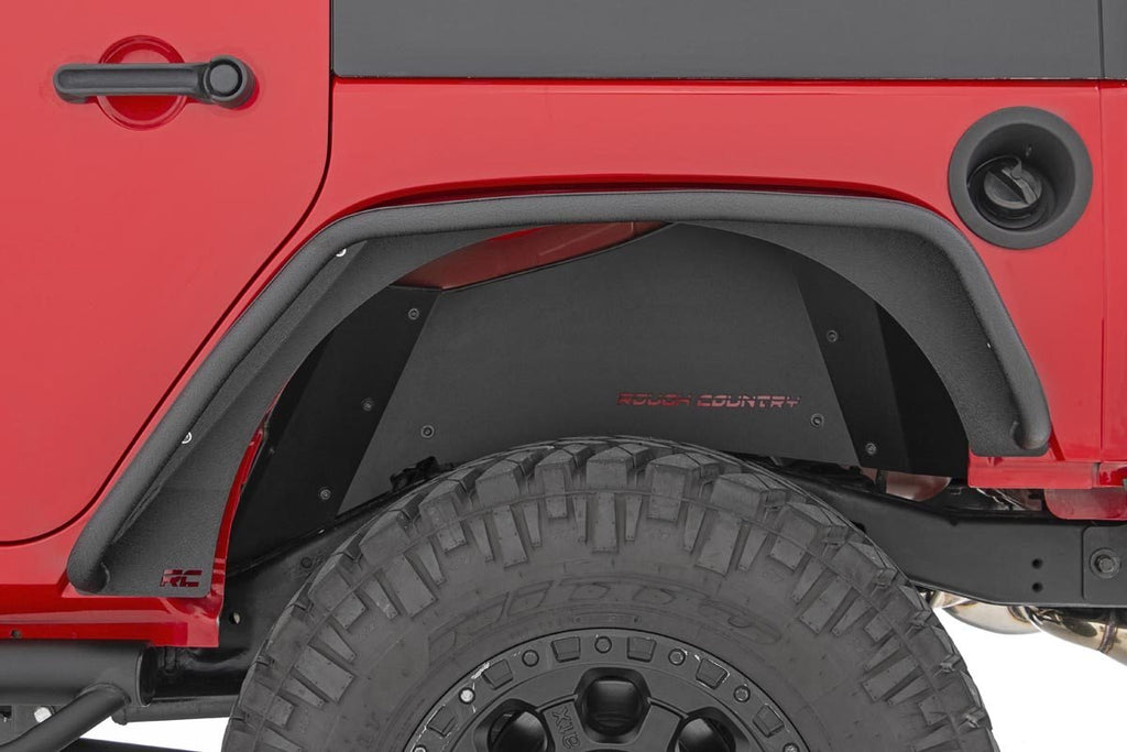 Jeep Tubular Front & Rear Fender Flares Set 07-18 Wrangler JK Rough Country