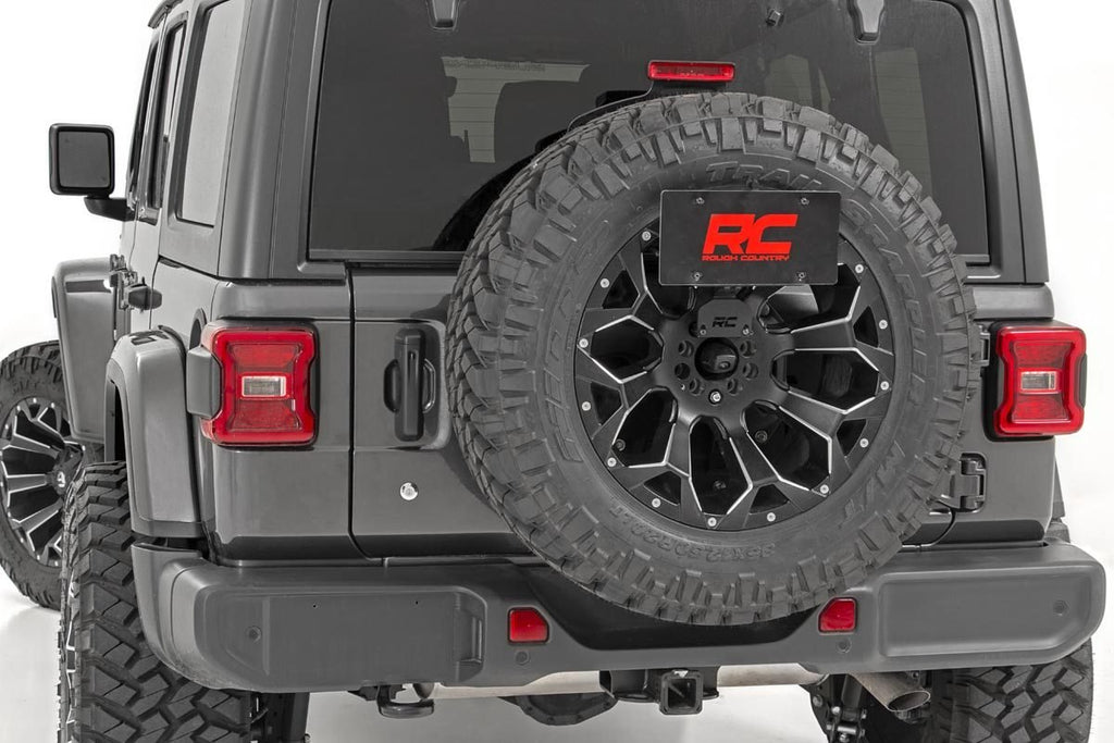 Rough Country License Plate Bracket Jeep License Plate Adapter 18-20 Wrangler JL Rough Country - 10534