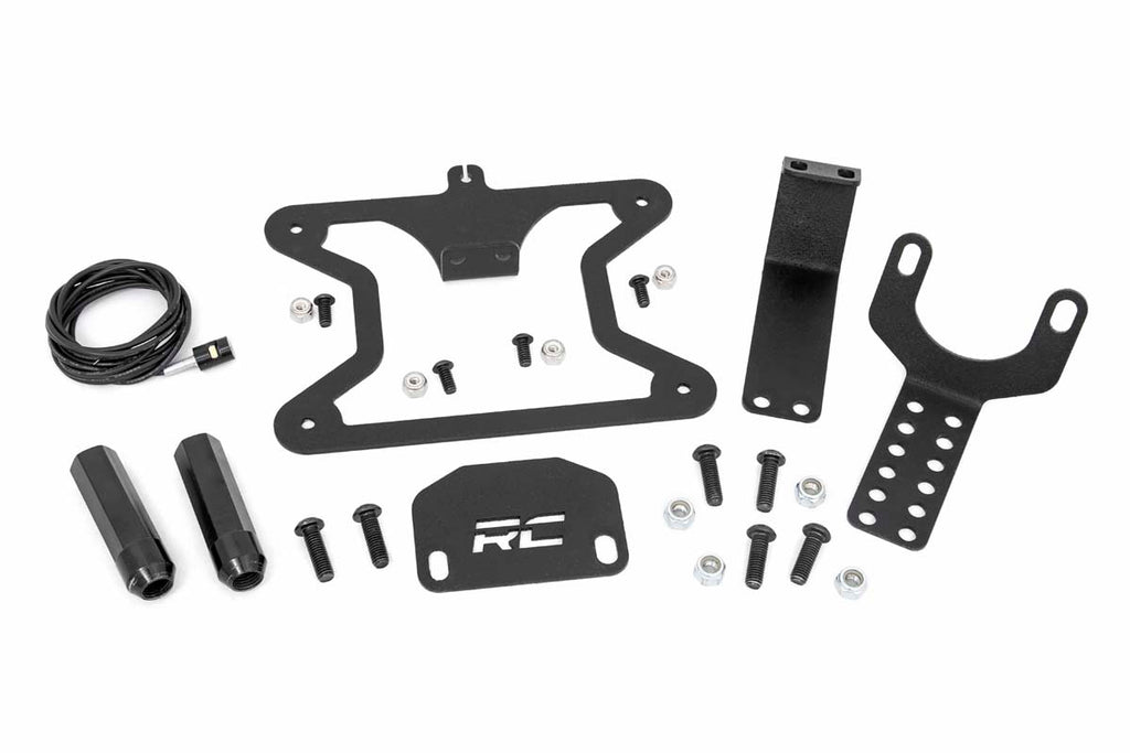 Rough Country License Plate Bracket Jeep License Plate Adapter 07-18 Wrangler JK / JK Unlimited Rough Country - 10541