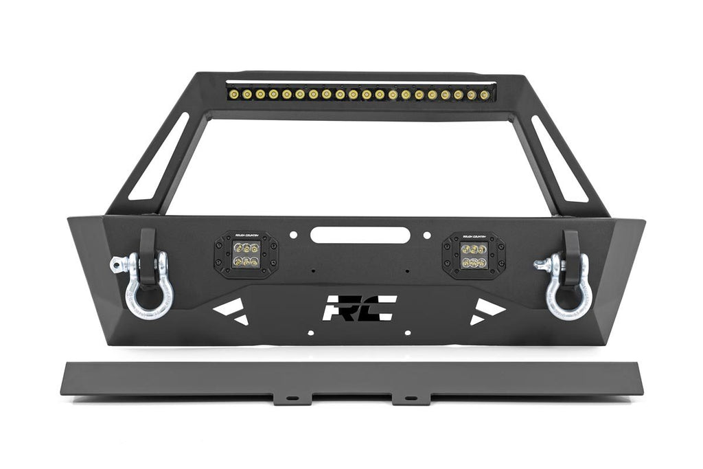 Jeep Stubby Front Trail Bumper 18-20 Wrangler JL and 20-Present Gladiator JT Rough Country