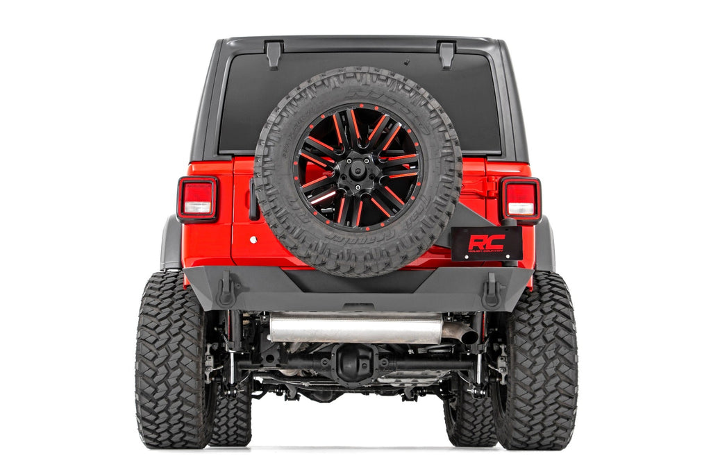 Rough Country Rear Bumpers Jeep JL Rear Trail Bumper with Tire Carrier For 18-Pres Wrangler JL 4WD Rough Country - 10598