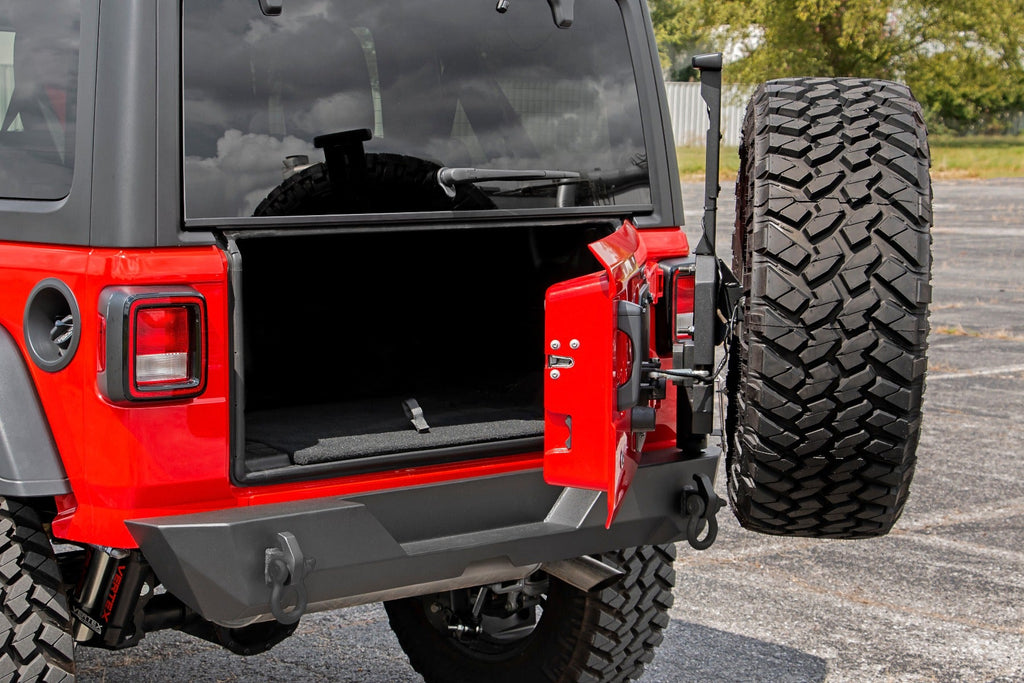 Rough Country Rear Bumpers Jeep JL Rear Trail Bumper with Tire Carrier For 18-Pres Wrangler JL 4WD Rough Country - 10598