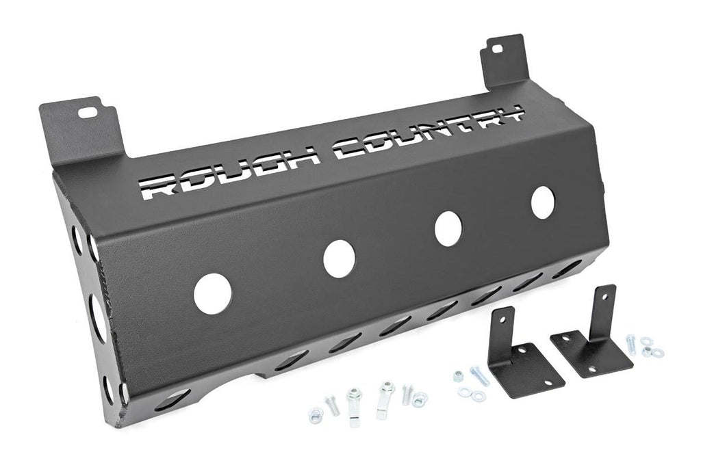 Jeep Muffler Skid Plate 18-20 Wrangler JL Rough Country